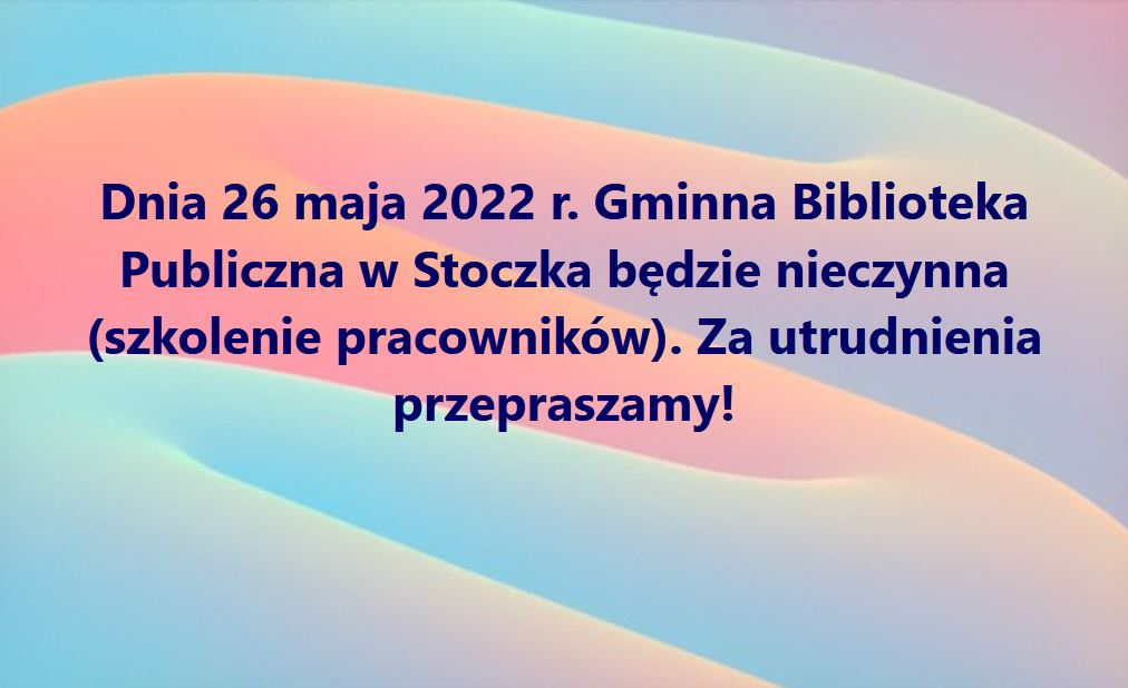 biblioteka nieczynna