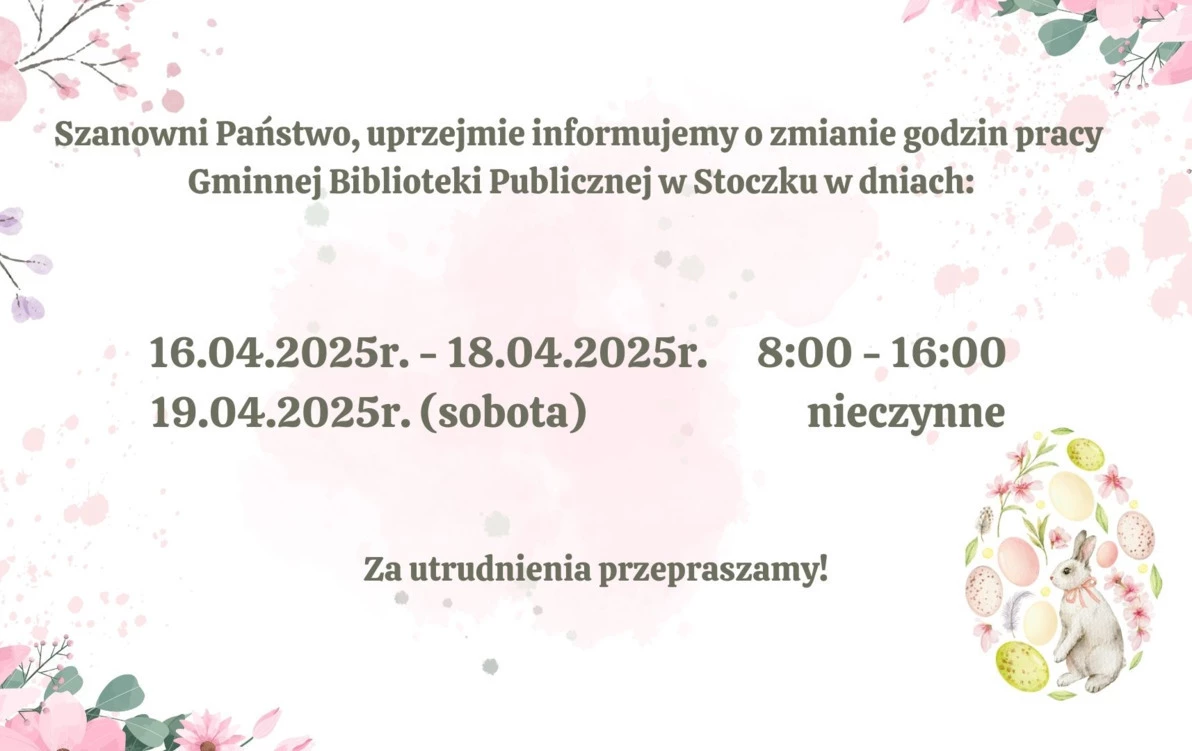Zmiana godzin pracy